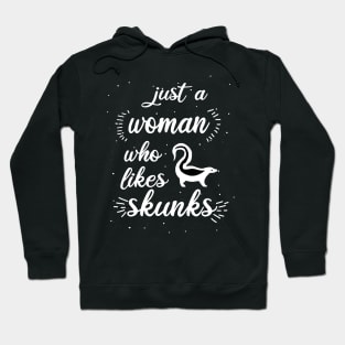 Women skunk saying girls love animals Hoodie